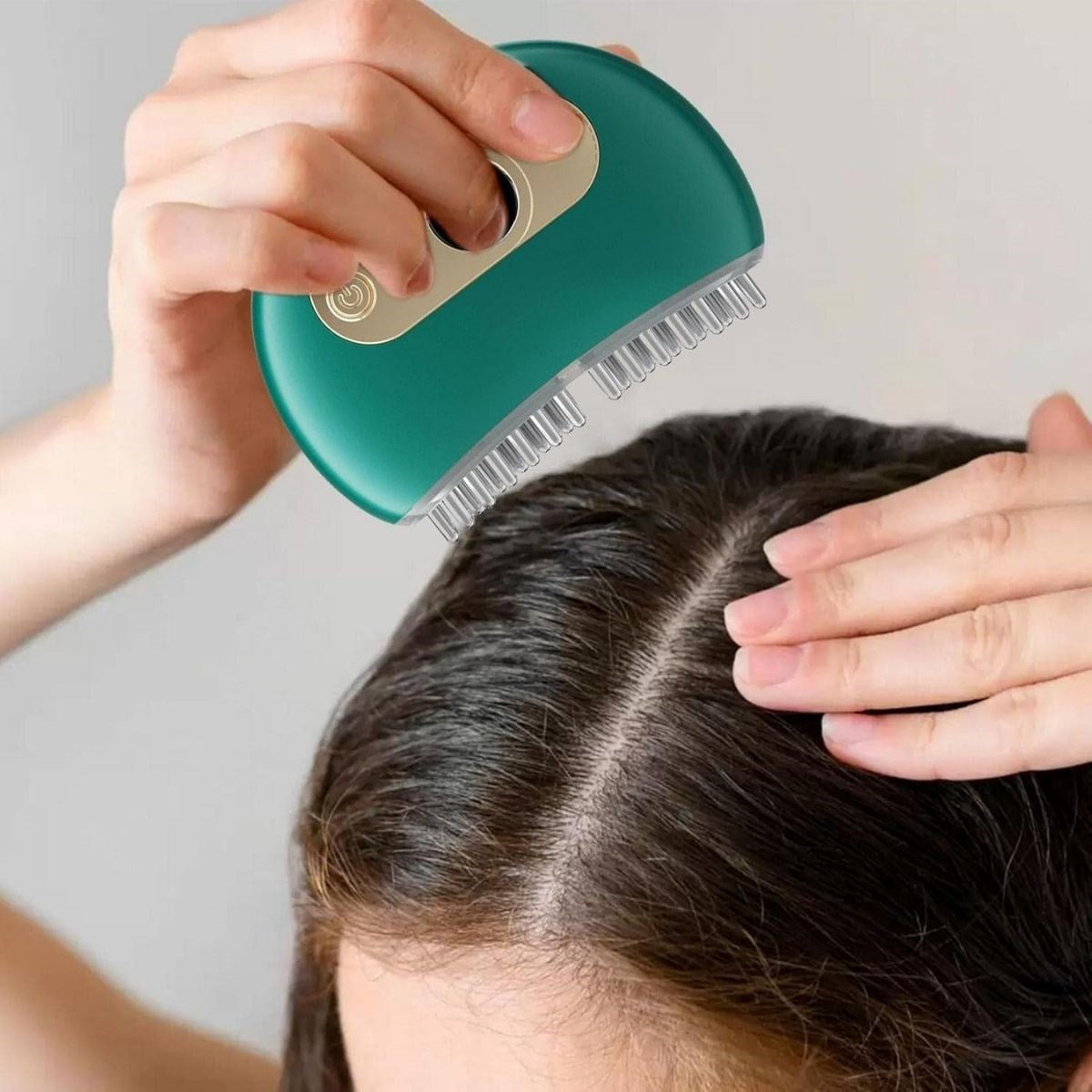 1 Adet Akıllı Elektrik Akımlı EMS Titreşimli Masaj Tarağı Kademeli Yüz Masaj Aleti Aparatı