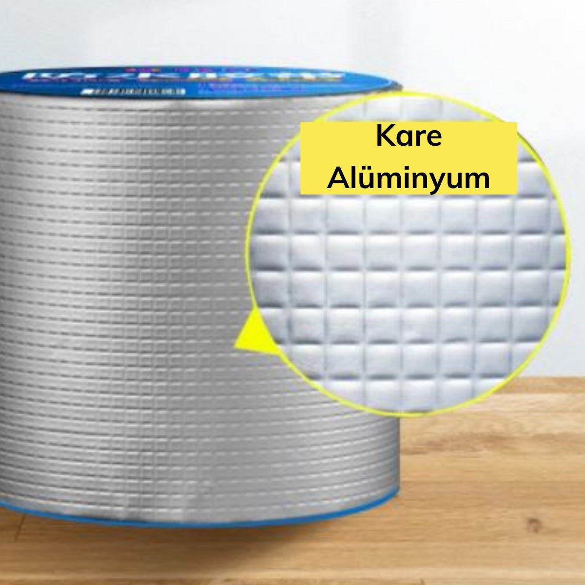 Yüksek Sıcaklık Dayanan Su Geçirmez Çatı Boru Duvar Çatlak Onarıcı Yapışkan Bant Folyo 5 cm