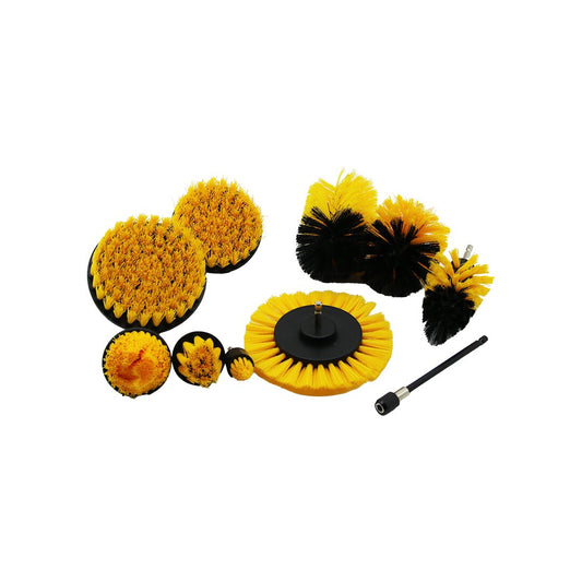 10PCS =9PCS FIRÇA + 1PCS UZATMA APARATI=15CM MATKAP UÇLU FIRÇA SETİ