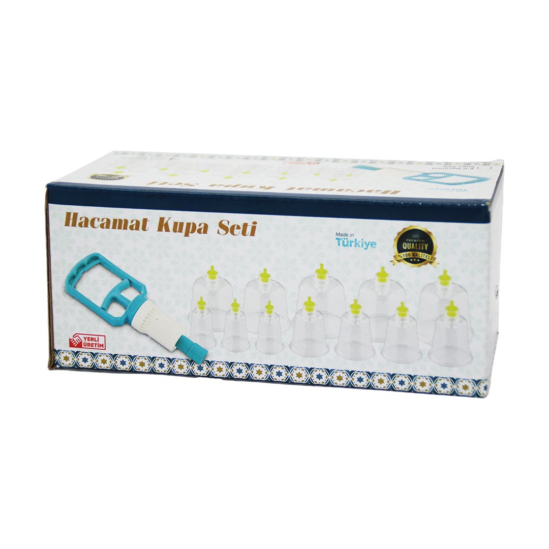 12 PARÇA  HACAMAT KUPA MASAJ SETİ