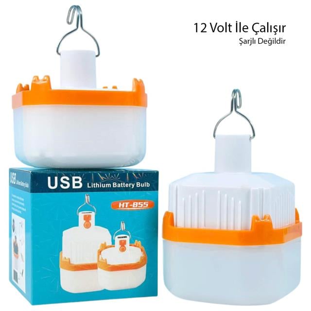 12 Volt Beyaz Led Lamba Krokodil Maşalı Uçlu 21 SMD Ledli HT-B11