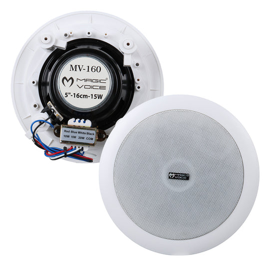 16 CM 15W TWEETERLİ BEYAZ TRAFOLU ALÇIPAN TAVAN HOPARLÖR