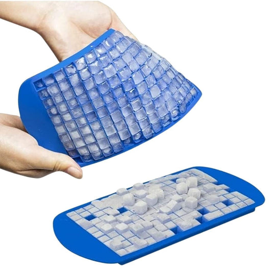 160'lı Mini Küp Şekilli Silikon Buzluk, Sunum Buzluk