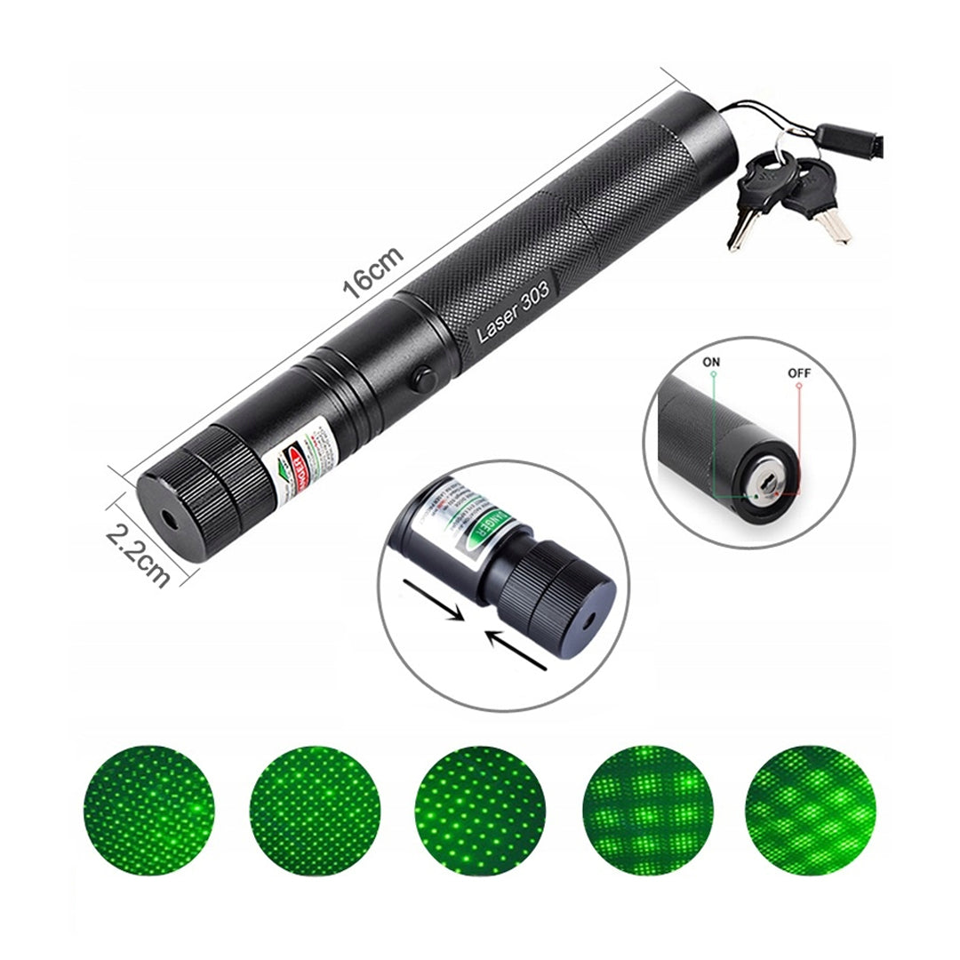 18650 PİLLİ ŞARJLI YEŞİL LAZER