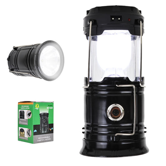 1W+6LED SOLAR+ŞARJLI KAMP LAMBASI