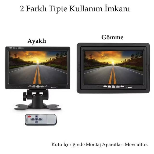 2 KANAL TETİKLEMELİ 7 DİJİTAL MONİTÖR