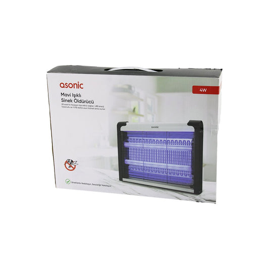 2 LEDLİ SİNEK ÖLDÜRÜCÜ CIZ MAKİNE 4W - 2000V 30M2 ETKİNLİK ALANI AS-A28