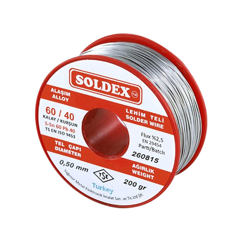 200 GR LEHİM İNCE 0,50 MM SOLDEX SN60 PB40