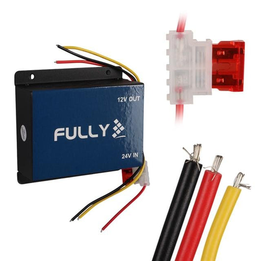 24V/12V DC-DC 30 Amper Oto Akü Voltaj Konvertör Oto-Kamyon-Tır Uyumlu