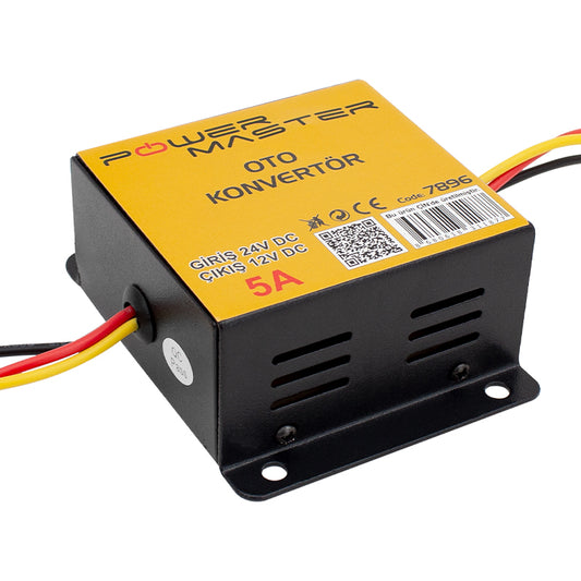 24V DC / 12V DC 5 AMPER OTO KONVERTÖR