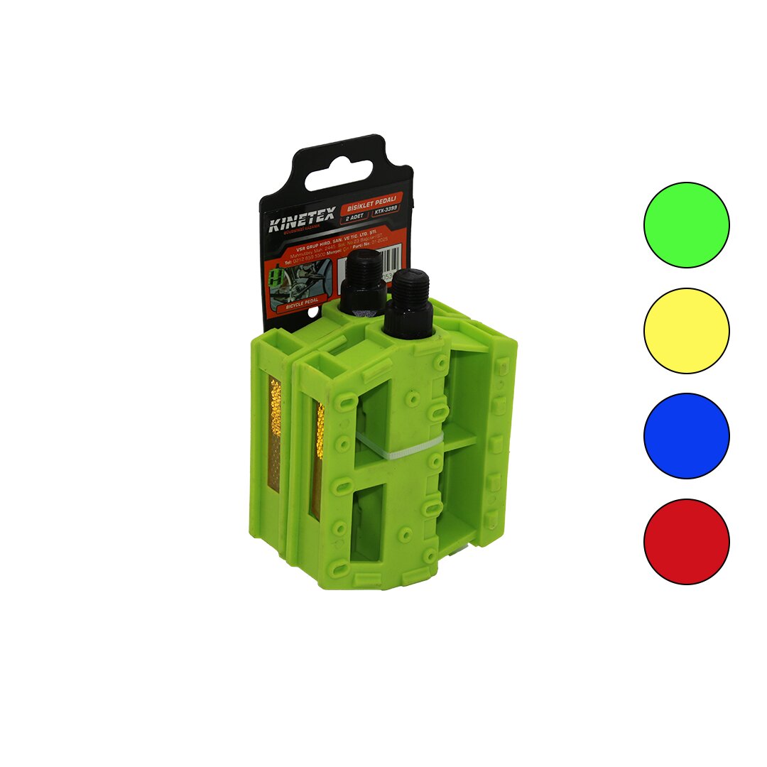 2PCS BÜYÜK=9.8X8.4CM BİSİKLET PEDALI YAN REFLEKTÖRLÜ