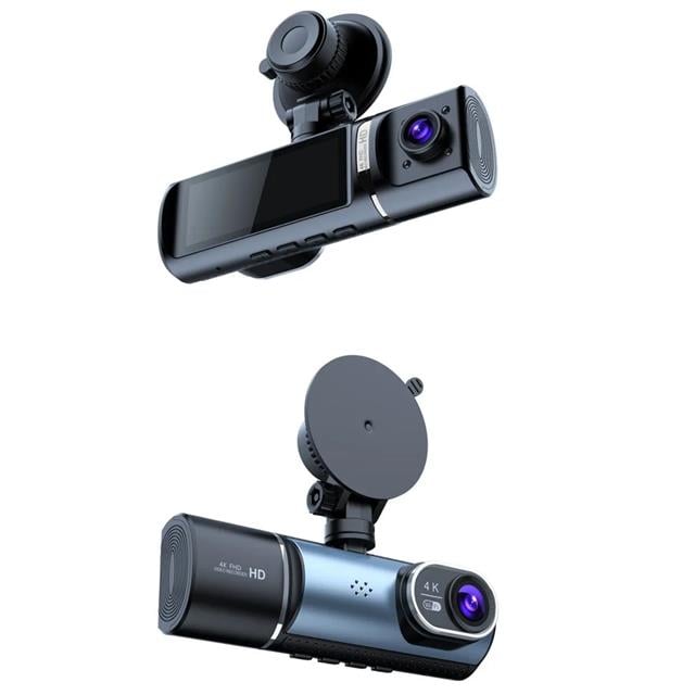 3.16 İnç Tft Ekran Çift Kameralı Gps Modüllü Hd Araç Kamerası Dvr (128gb Destekli)