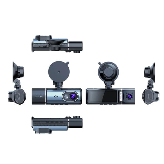 3.16 İnç Tft Ekran Çift Kameralı Gps Modüllü Hd Araç Kamerası Dvr (128gb Destekli)