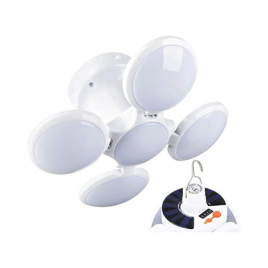 5 Kanatlı Solar Bataryalı Şarjlı Katlanabilir Acil Durum Kamp Lambası PR-2038