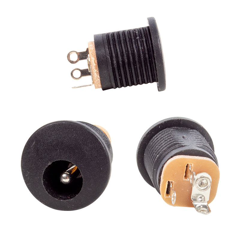 ADAPTÖR FİŞİ YUVARLAK SOMUNLU ŞASE 2.1MM (IC-257)
