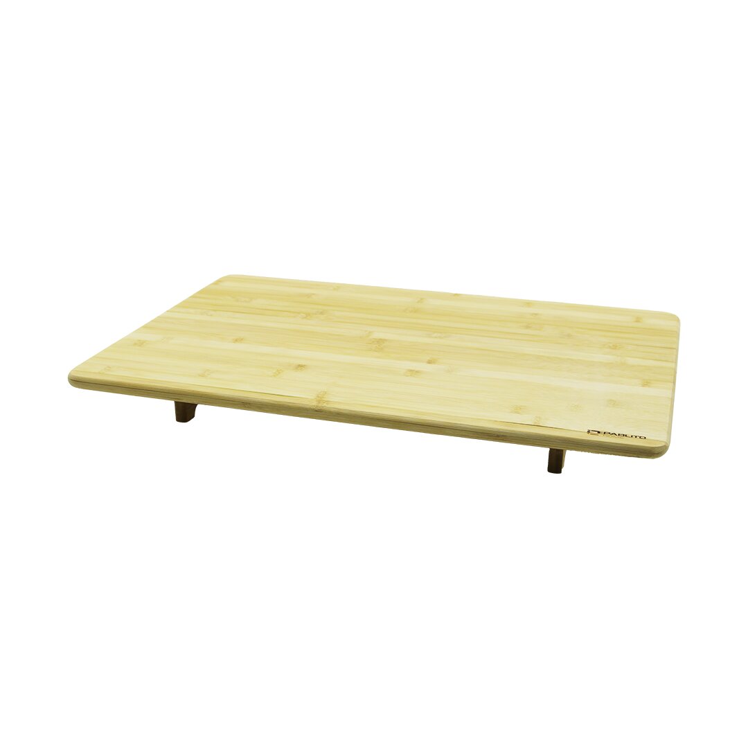 AHŞAP BAMBU KESME TAHTASI KESİM PANOSU AYAKLI SOFRA 40X60X7CM