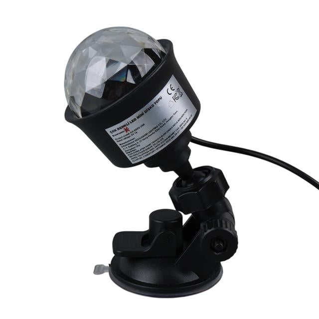 AL-KX-6889 Projeksiyon Atmosferli Usbli 4 Watt Şarjlı Sihirli Rgb Led Disko Topu
