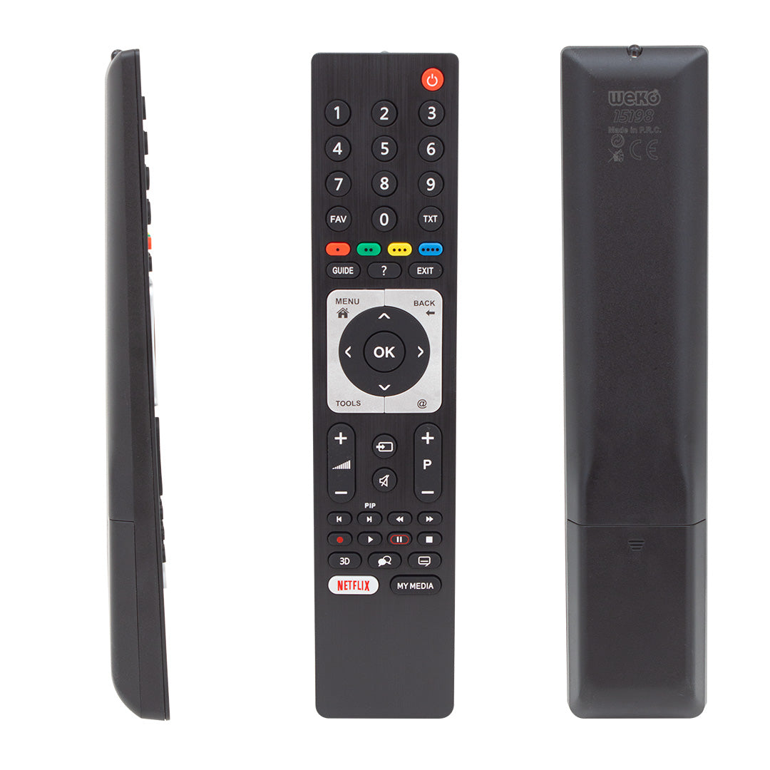 ARÇELİK-BEKO RC 3304805/01B RM-L271B NETFLIX TUŞLU LCD-LED TV KUMANDA (TS5187R-A1)