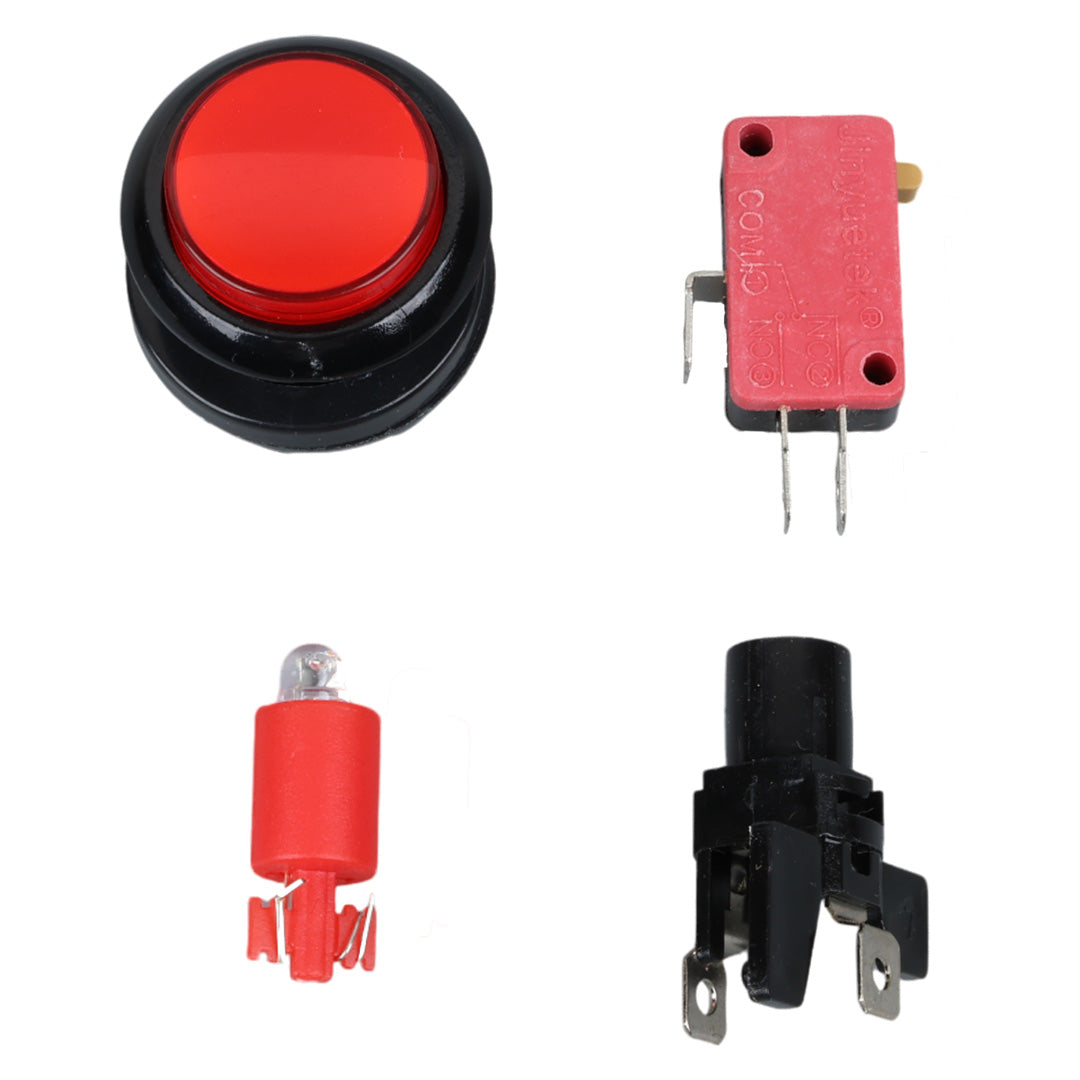 ATARİ BUTONU 12V LEDLİ KAFA ÇAPI 24MM DELİK ÇAPI 24MM IC-180J-1