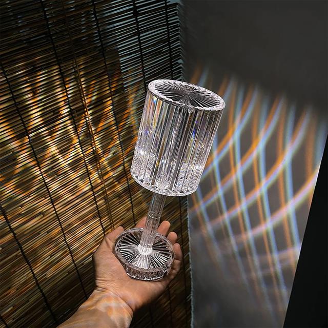 Dekoratif RGB LED'li Ambiyans Masa Gece Lambası Şarjlı Dokunmatik Tuşlu HA-1788