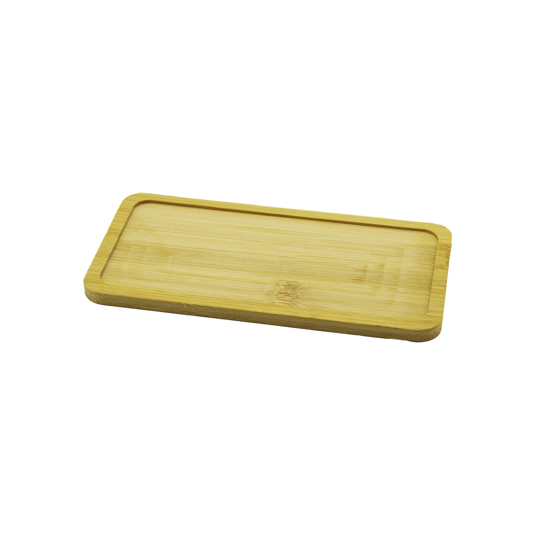 DİKDÖRTGEN AHŞAP BAMBU YAĞDANLIK ALTLIK MİNİ TEPSİ 20X10X0.8CM