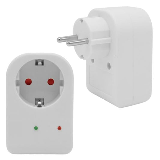Durum Ledli Akım Korumalı Tekli Priz 16 Amper - 3500 Watt Tekli Beyaz