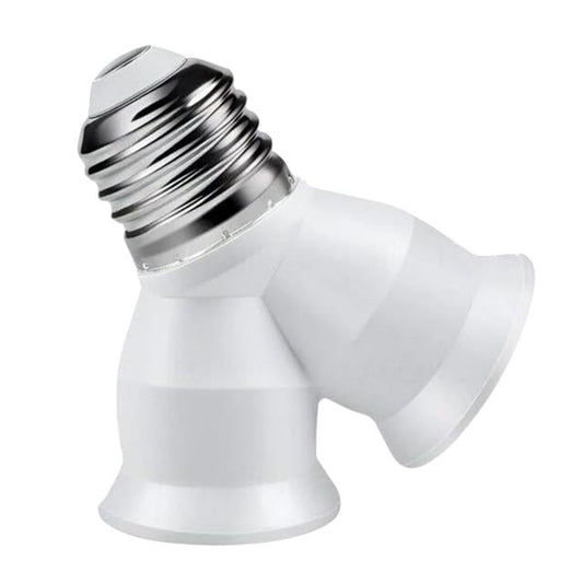 DY-101 E27 Duy Çoğaltıcı (Tek Duydan Çift E27 Lamba Bağlantısı)