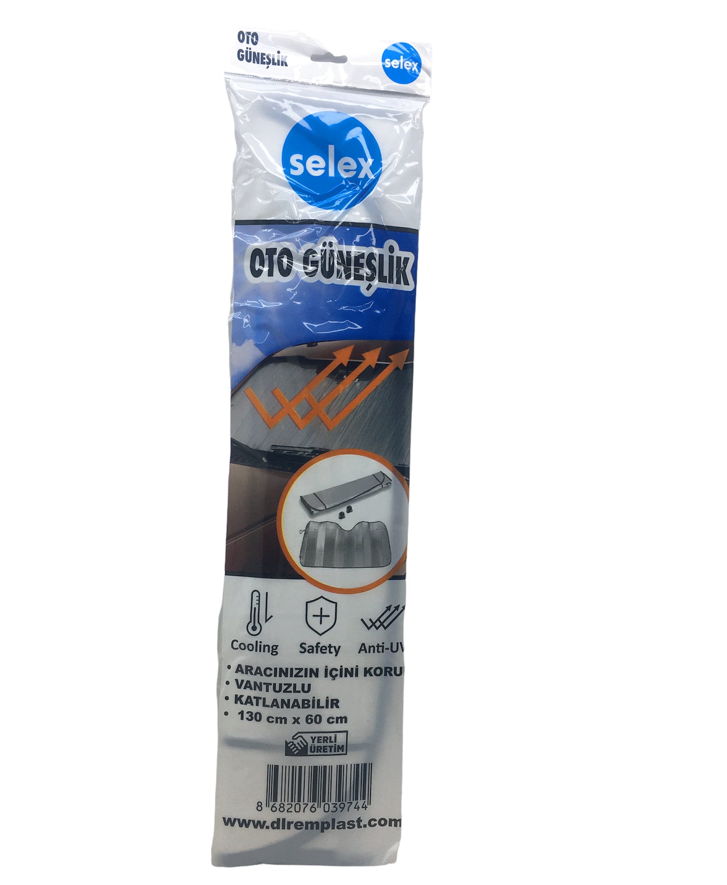 EKO OTO ARAÇ GÜNEŞLİK VANTUZLU 130X60CM