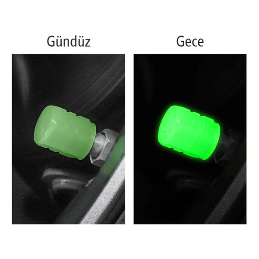 FOSFORLU ARAÇ MOTOSİKLET BİSİKLET LASTİK SİBOBU