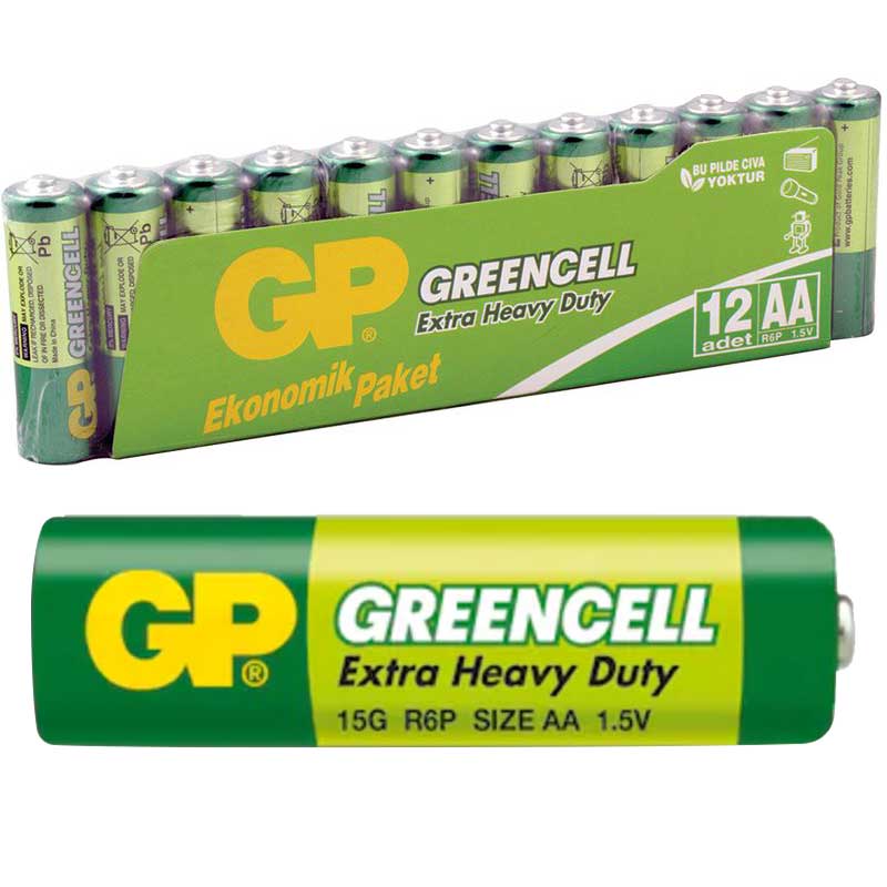 GP 15G-GREENCELL 12Lİ PAKET KALEM PİL (12Lİ FİYAT) GP 15G-2VS12