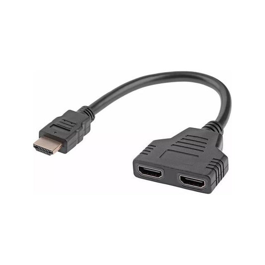Hdmi Erkek-Hdmi Dişi X 2 Adaptör 30 Cm Kablo Çoklayıcı Splitter NRT-4029