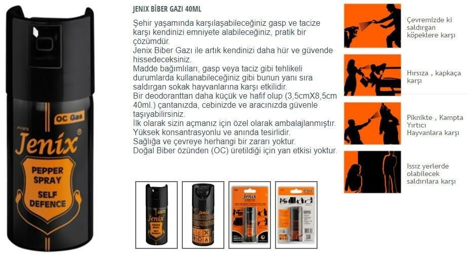 Jenix Biber Gazı 40ml OC Göz Yaşartıcı Sprey
