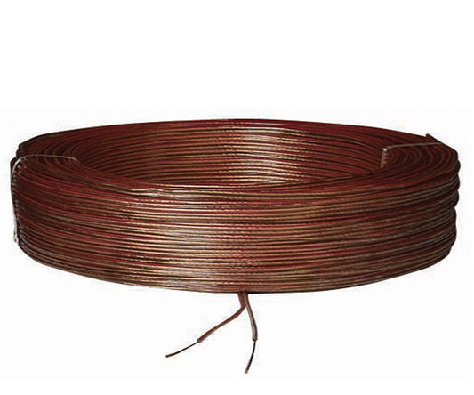 KABLO 2X1.5 CU BAKIR ŞEFFAF KODLU HOPARLÖR KABLOSU (100 MT)  FULL BAKIR