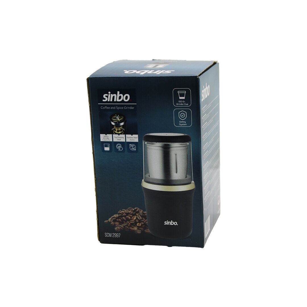 KAHVE - BAHARAT ÖĞÜTÜCÜ ÇELİK BIÇAK - ÖĞÜTME HAZNESİ=100GR 200W BAS ÇALIŞTIR KAPAK=MİKA KRİSTAL PLS SCM-2997