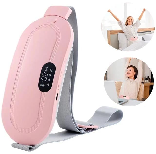 Karın Bel Sıcak Isıtma - Titreşimli Kramp Ağrı Kesici 3 Kademe Masaj Kemeri