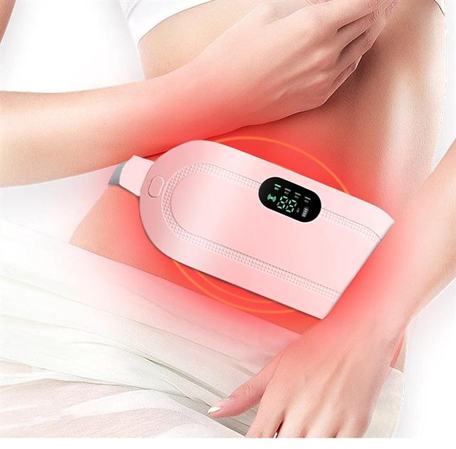 Karın Bel Sıcak Isıtma - Titreşimli Kramp Ağrı Kesici 3 Kademe Masaj Kemeri