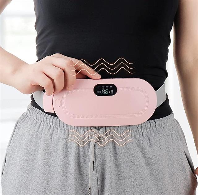 Karın Bel Sıcak Isıtma - Titreşimli Kramp Ağrı Kesici 3 Kademe Masaj Kemeri