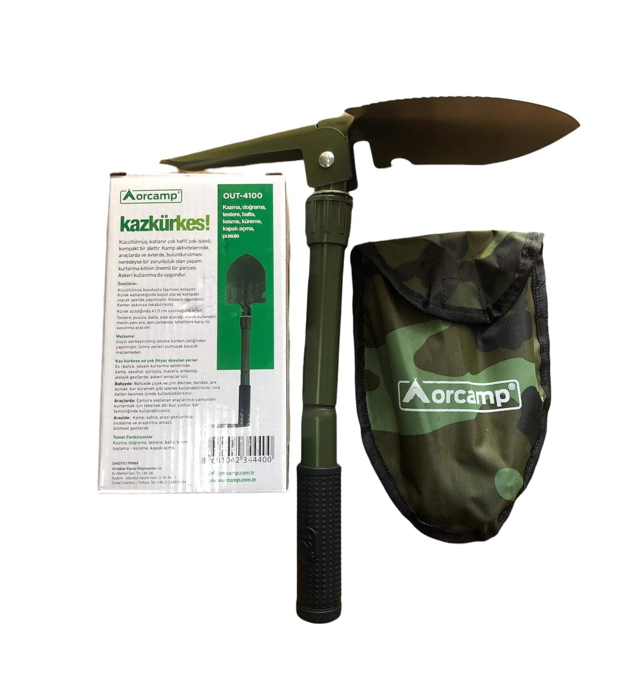 Katlanır Portatif Kazma Kürek Seti