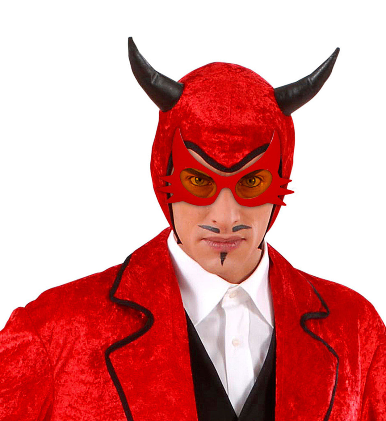 Kırmızı Renk Bıyık Tasarımlı Kedi Gözlüğü 19x11 cm