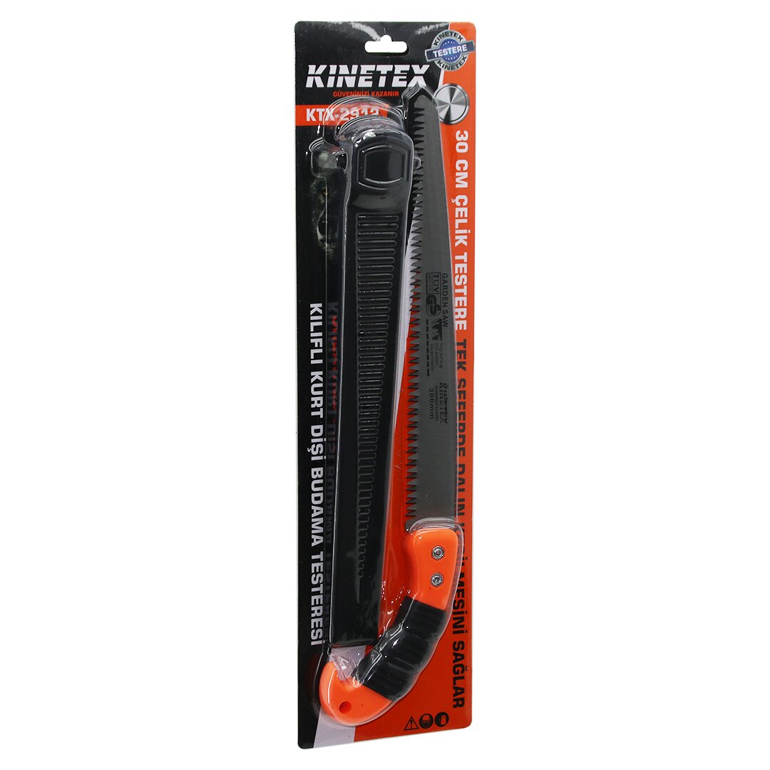 KURT DİŞİ 300MM ÇELİK BUDAMA TESTERESİ PLS.KILIFLI PLASTİK SAPLI 30CM - SAPLI=43CM