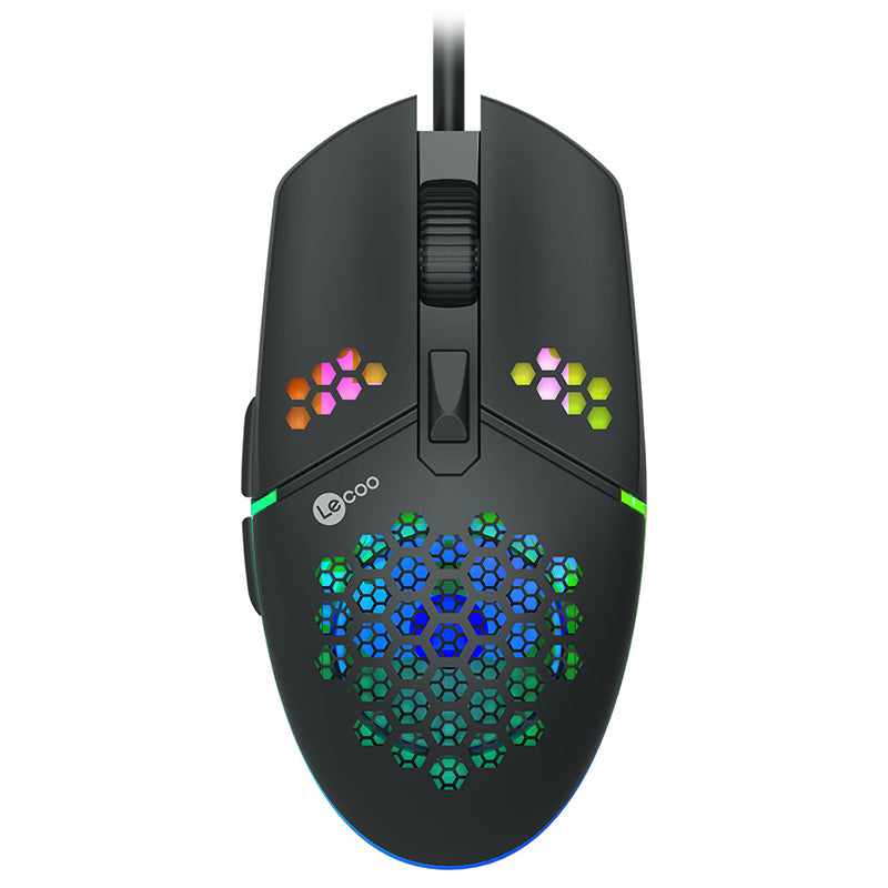 LECOO MS105 3200 DPI 6 TUŞLU KABLOLU RGB LED AYDINLATMALI GAMING MOUSE