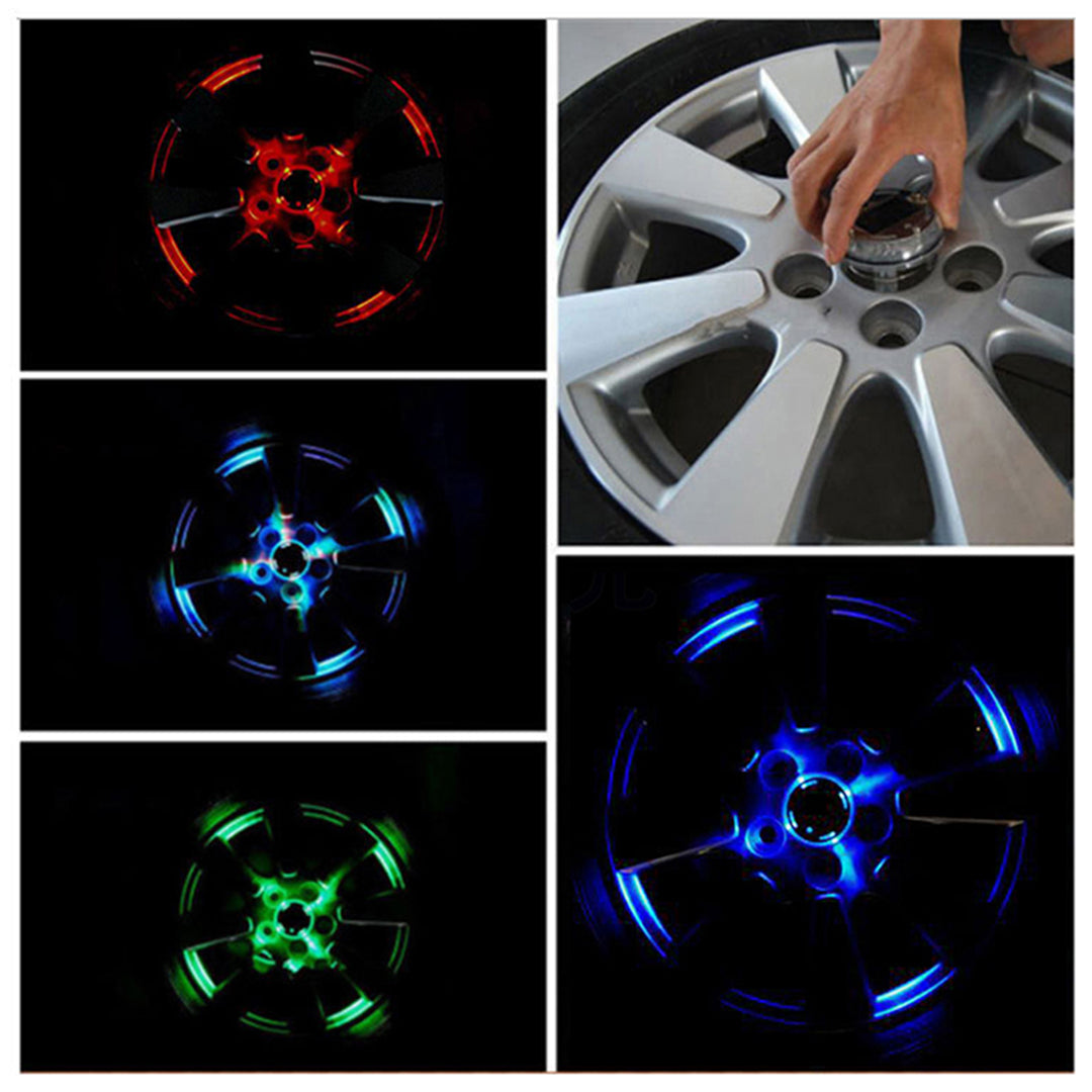 LED IŞIKLI ARABA TEKERLEK GÖBEK KAPAĞI