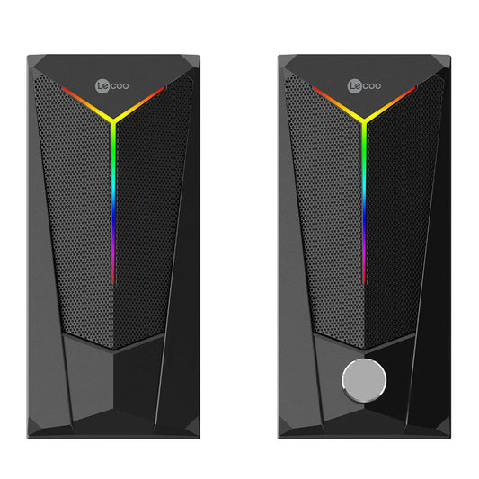 LENOVO LECOO DS104 6 VOLT 80 DB 1+1 KABLOLU IŞIKLI GAMING OYUNCU SPEAKER - HOPARLÖR