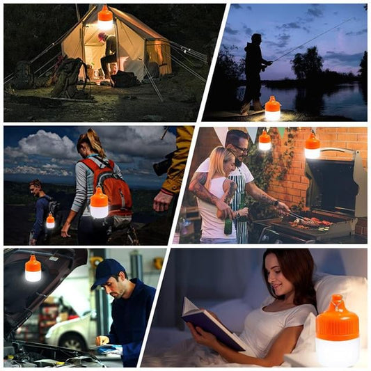 LN-OR100G 100 Watt TYPE-C Şarjlı Taşınabilir Asma Kancalı Kamp Çadır Lambası 6500K 1200mAh 3 Modlu ABS Malzeme