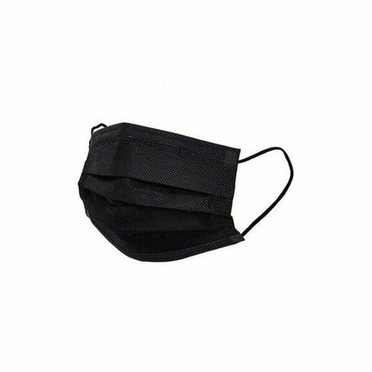 MEDİKAL 50PCS SİYAH CERRAHİ YÜZ MASKESİ