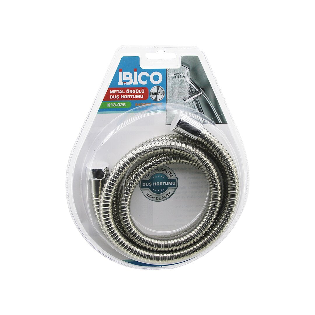 METAL ÖRGÜLÜ  DUŞ HORTUMU  1.5MT   VAKUMLU AMBALAJ   ANTİ TWİST=DOLANMAZ-KIVRILMAZ-KOPMAZ
