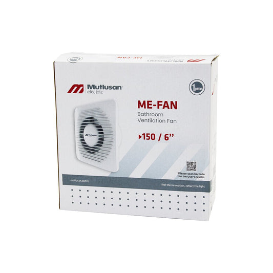 MUTLUSAN-001 211 000 150 00 00 ME-FAN 1506"BANYO TUVALET HAVALANDIRMA ASPİRATÖRÜ 20W 2800RPM 160M3/H