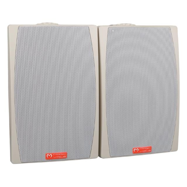MV-03 16 CM 60 Watt Komütatörlü Hat Trafolu Beyaz Sütun Hoparlör (2'li Takım)