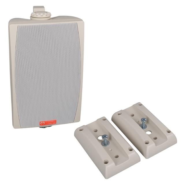 MV-03 16 CM 60 Watt Komütatörlü Hat Trafolu Beyaz Sütun Hoparlör (2'li Takım)