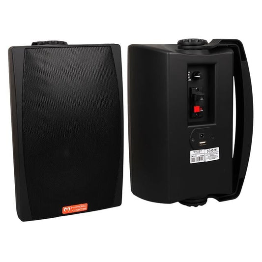 MV-03 16 CM 60 Watt Komütatörlü Hat Trafolu Siyah Sütun Hoparlör (2'li Takım)